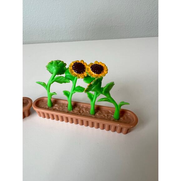 Artificial Flowers Tulips and Sunflowers Box Planters Dollhouses Toy - Picture 3 of 7